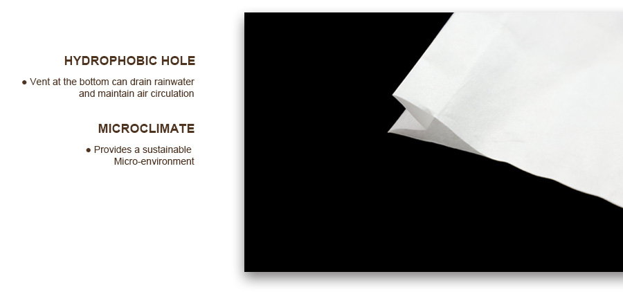 Grape-growing-bags-hydrophobic hole