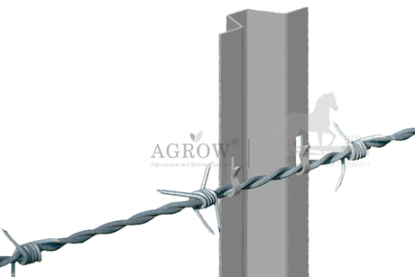 barbed wire and fence posts